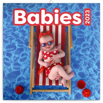Kalendář 2023 poznámkový: Babies - Věra Zlevorová, 30 × 30 cm