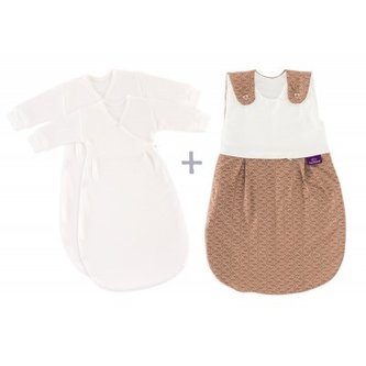 TRÄUMELAND Spací pytel 3 dílný set Liebmich Fische braun 50/56