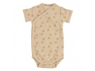 LODGER Romper Short Sleeves Print Rib Linen vel. 68