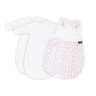 TRÄUMELAND Spací pytel Liebmich 3dílný set Herz rosa 80/86