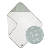 VINTER & BLOOM Nordic Leaf Osuška s kapucí Mild Green