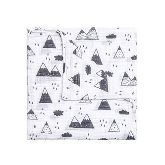 FUNNABABY Mušelínová zavinovací plena Mountains 120 x 120 cm