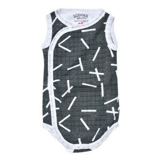 LODGER Romper Fold Over Sprinkle Print Carbon vel. 62