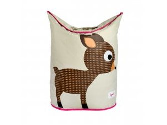 3 SPROUTS Koš na prádlo Deer Brown