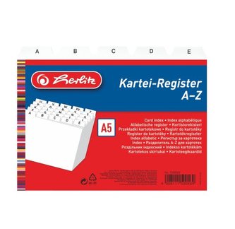 Herlitz - Registr do kartotéky A5 A-Z