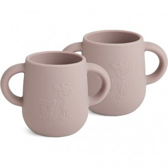NUUROO Abiola Silikonový hrneček 2 ks Woodrose