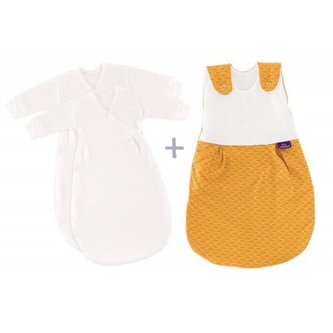 TRÄUMELAND Spací pytel 3 dílný set Liebmich Fische gold 68/74