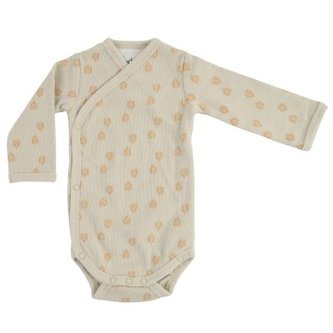 LODGER Romper Long Sleeves Print Rib Birch vel. 80