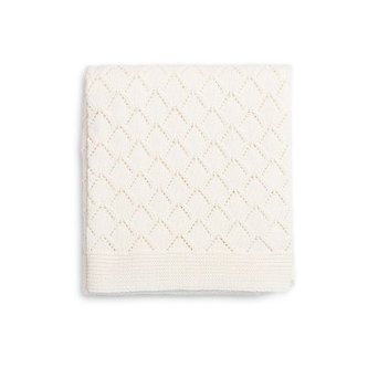 FUNNABABY Punto Pletená deka Cream