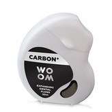 WOOM Dentální černá zubní nit CARBON+ (Expanding Dental Floss) 30 m unisex