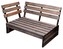 PROGARDEN Zahradní lavice PROGARDEN borovice 120x93x76,5cm