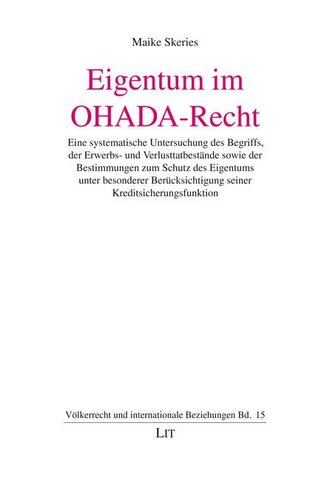 Eigentum im OHADA-Recht