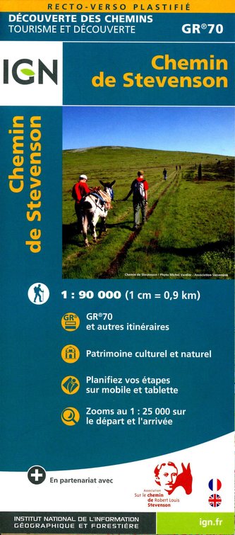 Chemin de Stevenson 1:100 000