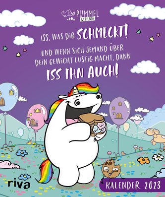 Iss, was dir schmeckt - Pummeleinhorn-Wandkalender 2023
