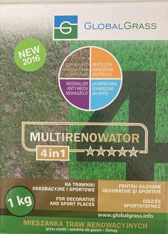 GlobalGrass Travní směs - dekorativní a sportovní místa MULTIRENOVÁTOR 4v1 1kg