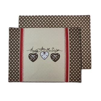 Prostírání 33*45 cm, Srdce