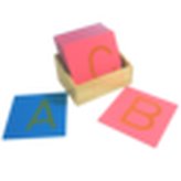 Dřevěné gramatické symboly s krabičkou