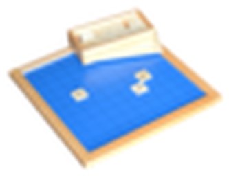 Krabička ve tvaru krychle s tisíci krychličkami (1x1x1cm)