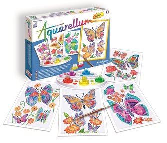 Akvarely junior - Motýli a květiny