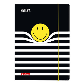 Sešit flex A5/40 listů, SmileyWorld Black/Yellow Stripes