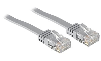 Solarix Patch kabel plochý CAT6 UTP LS0H 5m šedý non-snag-proof C6-111GY-5MB