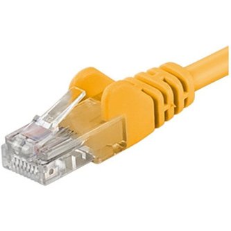 PremiumCord Patch kabel UTP RJ45-RJ45 level 5e žlutý 5m