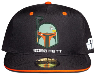 Čepice - kšiltovka snapback Star Wars|Hvězdné války: TV seriál The Mandalorian Boba Fett Bounty Hunter (nastavitelná)
