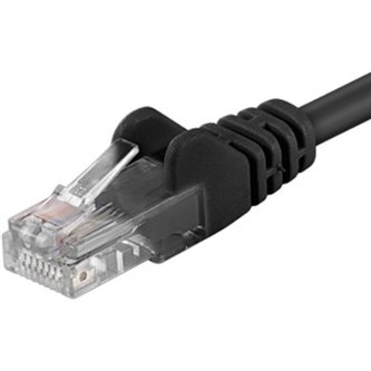 PremiumCord Patch kabel UTP RJ45-RJ45 CAT6 5m černý