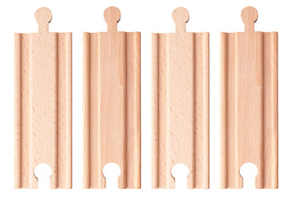 Příslušenství k dráze ´´Rovné koleje krátké´´, 4ks