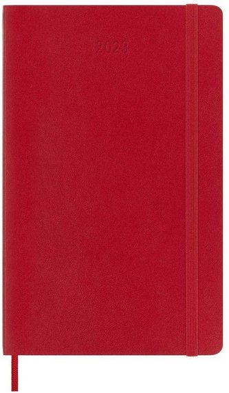 Moleskine Plánovací zápisník 2023 měkký červený L