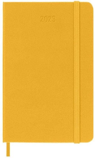 Moleskine Plánovací zápisník 2023 tvrdý oranžový S