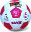 Míč kožený fotbalový Fever červený