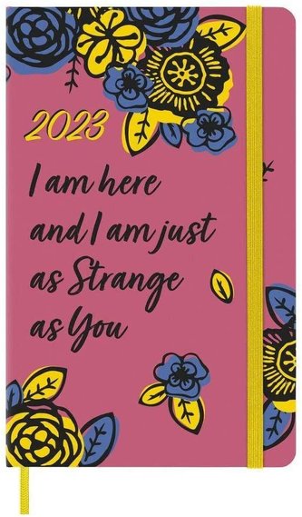 Moleskine Frida Kahlo plánovací zápisník 2023 růžový L