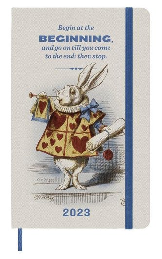 Moleskine Alenka v říši divů plánovací zápisník 2023 L Rabbit