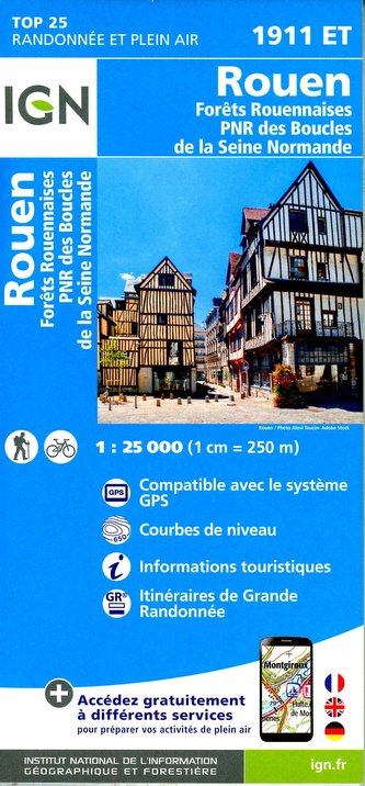 Rouen Forets Rouennaises 1:25 000