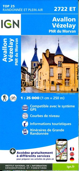 Avallon Vezelay 1:25 000