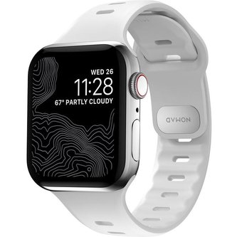 Nomad Sport Slim Strap M/L Apple Watch 7 45/44/42mm bílý