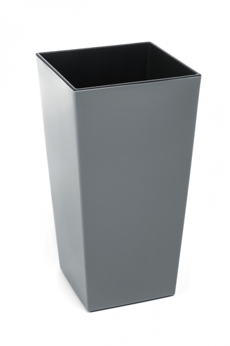 Plastový květináč  Finezia 140x140 mm, šedý