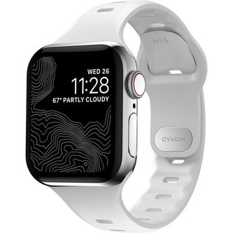 Nomad Sport Slim Strap S/M Apple Watch 7 41/40/38mm bilý