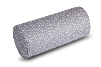 Válec Adéla - šedý kvítek - průměr 15 x 35 cm