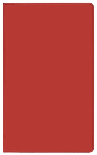 Taschenkalender Saturn Leporello PVC rot 2023
