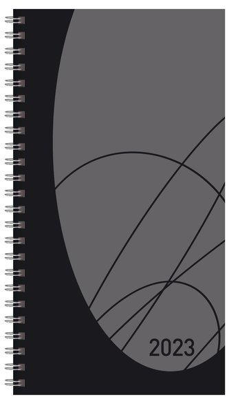 Taschenkalender Modus XL Flexi Colourlux schwarz 2023