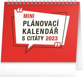 Stolní kalendář Plánovací s citáty 2023