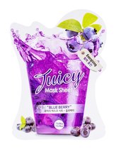 Holika Holika Plátýnková maska pro smíšenou, mastnou a problematickou pleť Blueberry (Juicy Mask Sheet) 20 ml woman