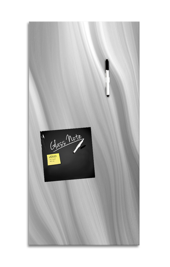 Skleněná tabule na poznámky WHITE WAVE 30x60 cm Styler