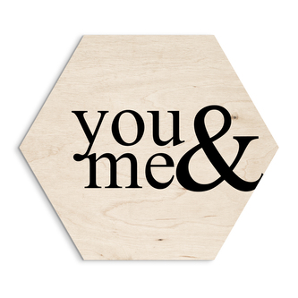 DECOR HEXAGON - YOU & ME 30x30 cm Styler