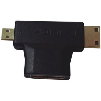 PremiumCord adaptér HDMI na mini HDMI typ C a micro HDMI typ D