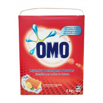 Omo prací prášek s mýdlem a svěžím citrónem 100 pracích dávek