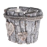 Dřevěný obal na květináč s PVC, 0/40