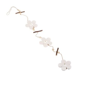 Dřevěná závěsná dekorace - kytička, 0/100